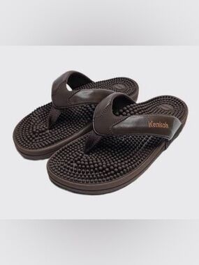 Kenkoh Genki Brown Reflexology Massage Sandals Women’s Size 10